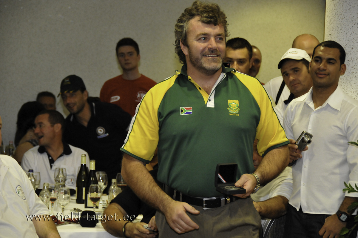 Suruõhupüsside 7. koht David Hermanus Combrink Lõuna-Aafrikast 134 tabamusega